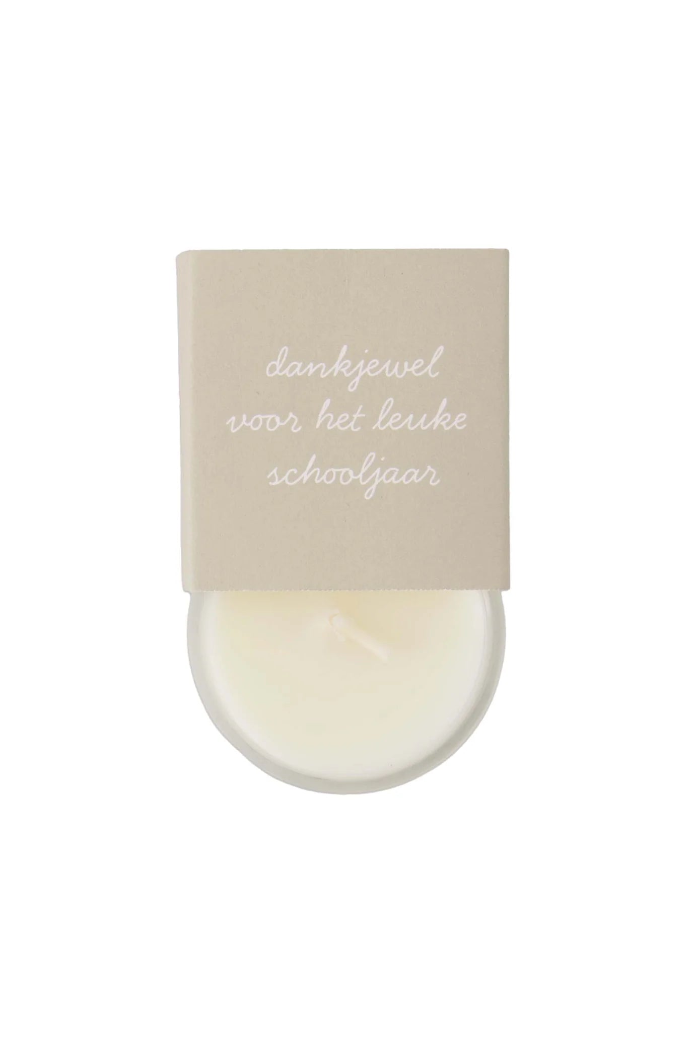 Zusss geurkaarsje in wikkel schooljaar