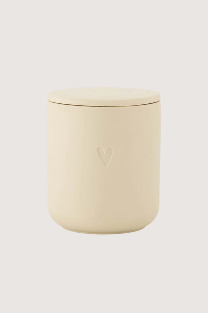 Zusss geurkaars keramiek hartje - Zand