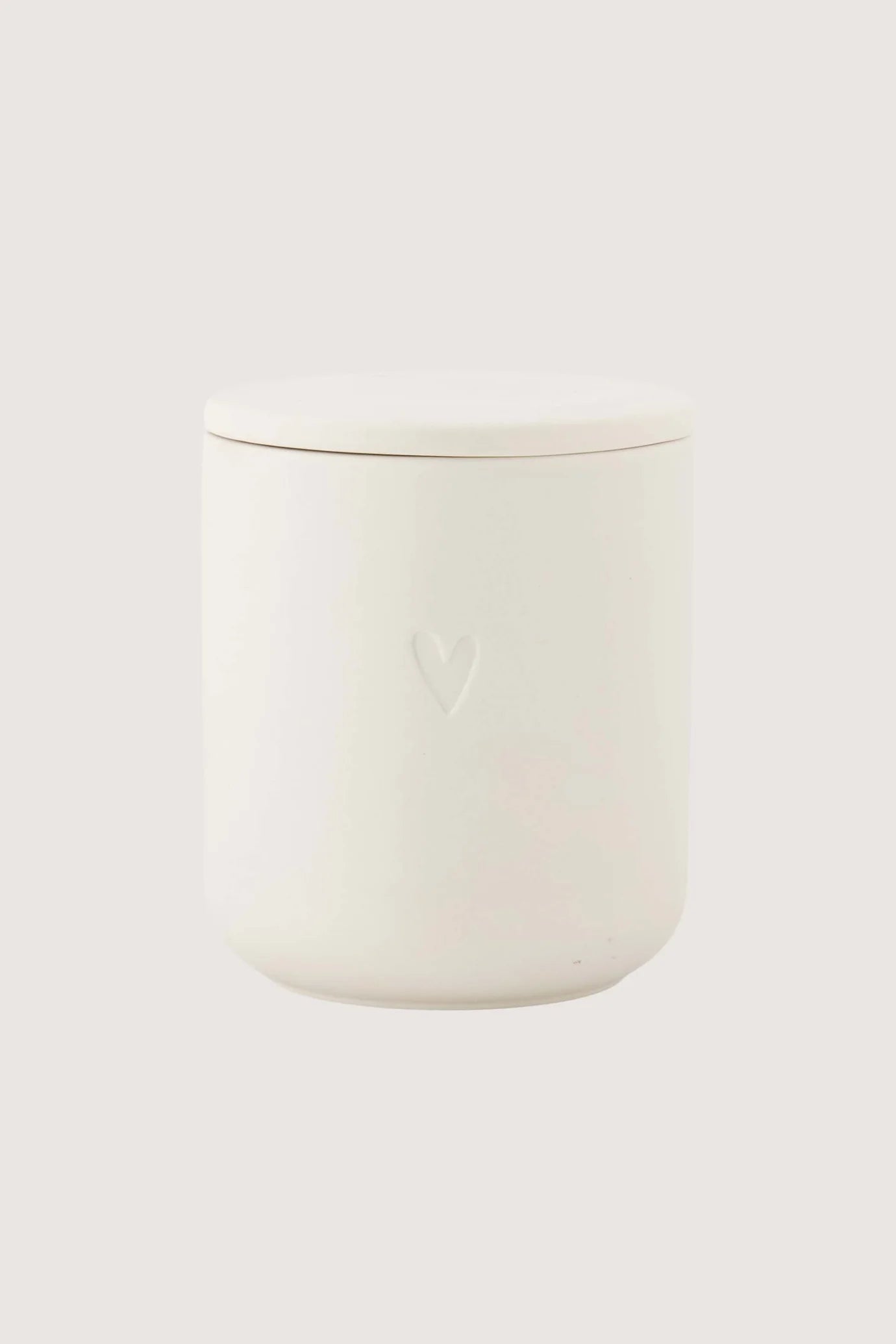 Zusss geurkaars keramiek hartje - Off White