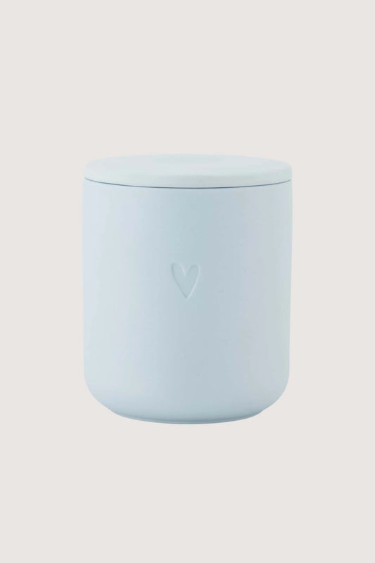 Zusss geurkaars keramiek hartje - Blauw