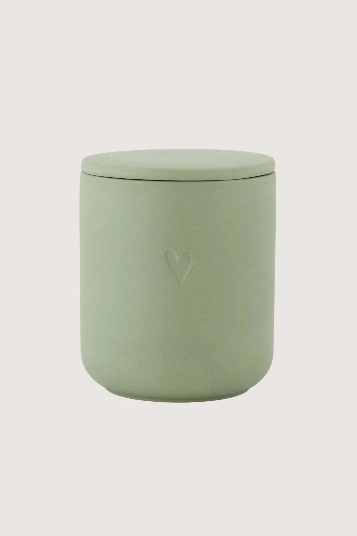 Zusss geurkaars keramiek hartje - Groen