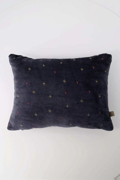 Zusss kussen samen met jou 35x25cm - donkerblauw/goud