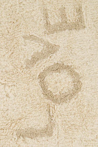 Zusss badmat love hartje - off white