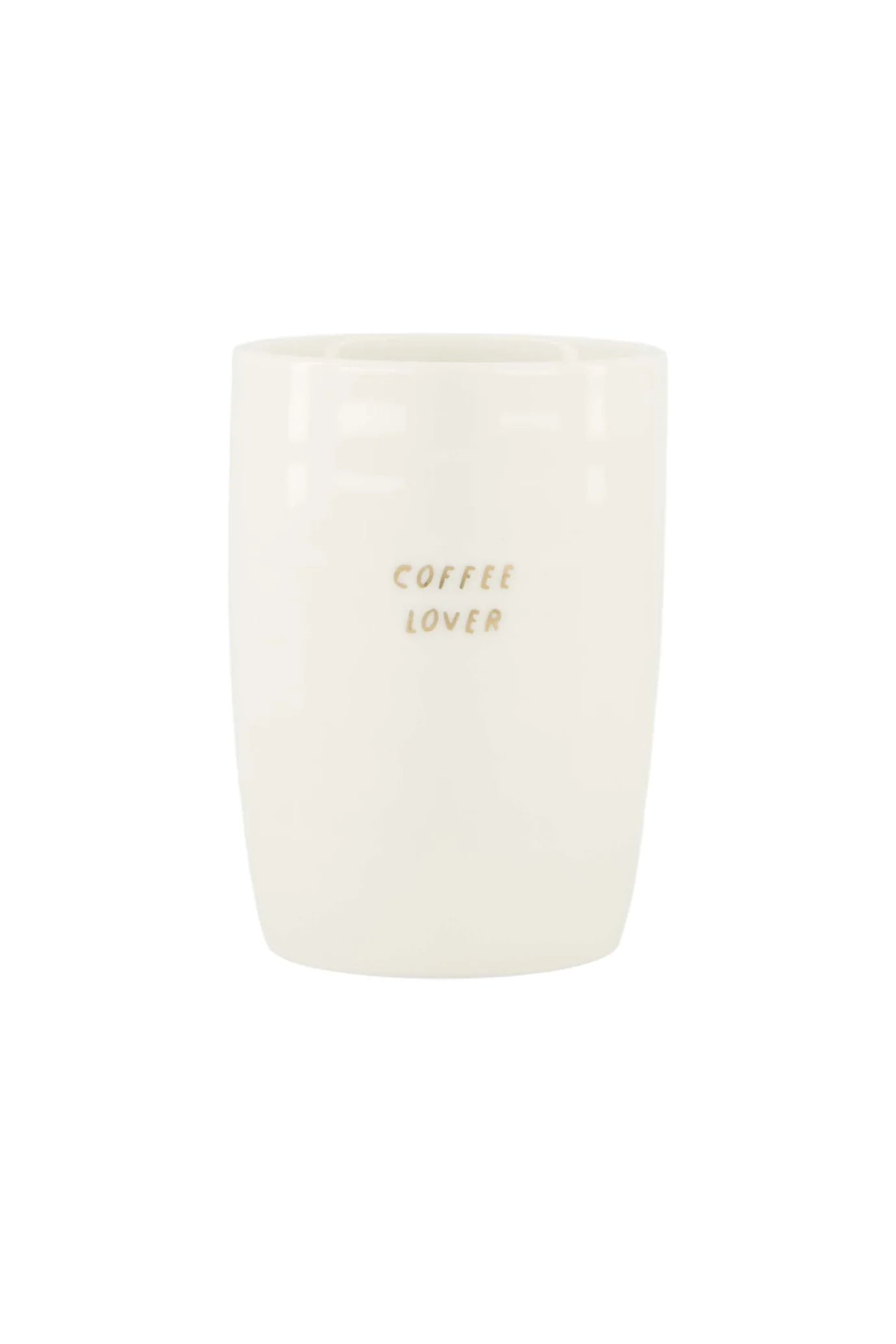 Zusss koffiemok coffee lover - wit/goud