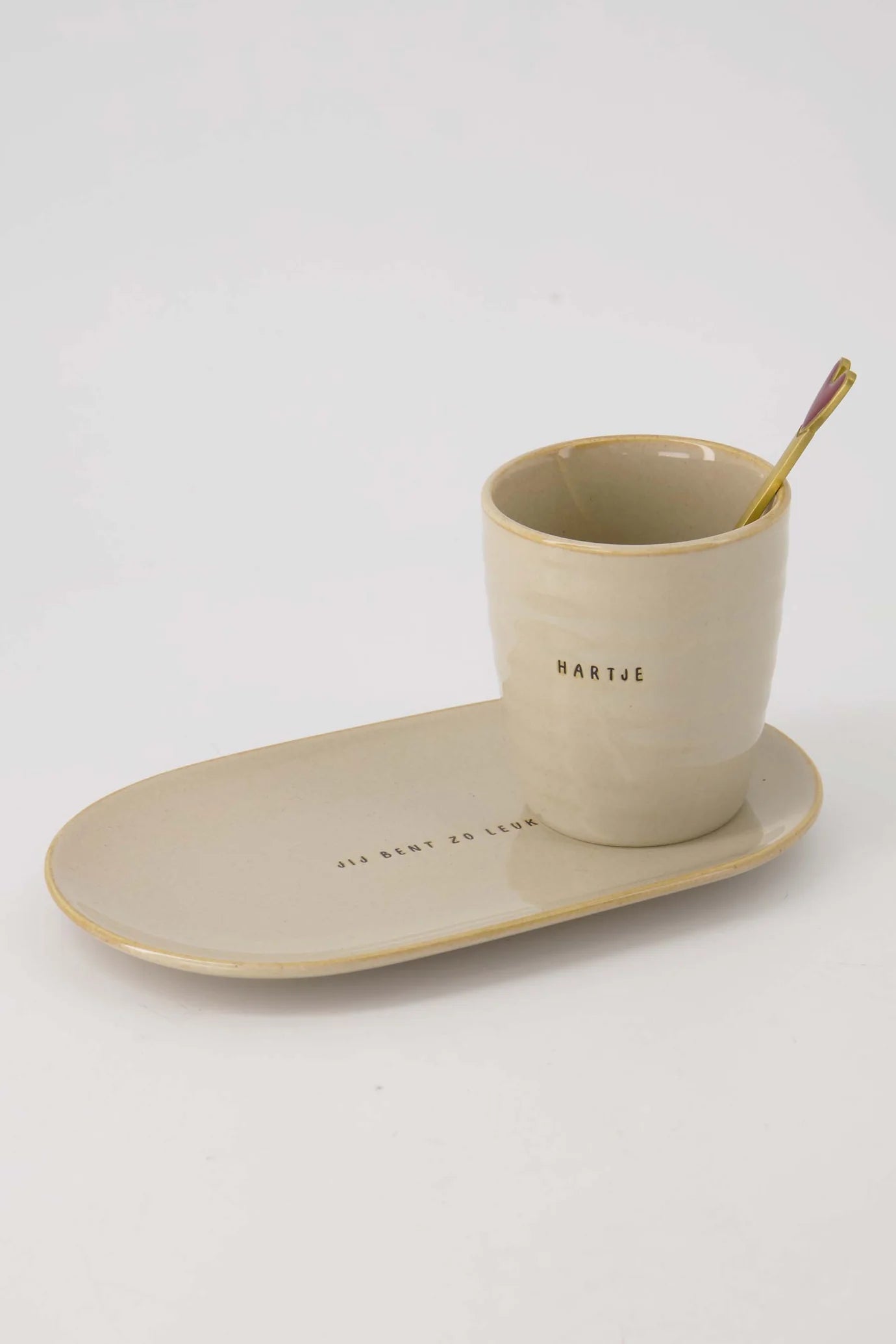 Zusss koffiemok hartje - zand