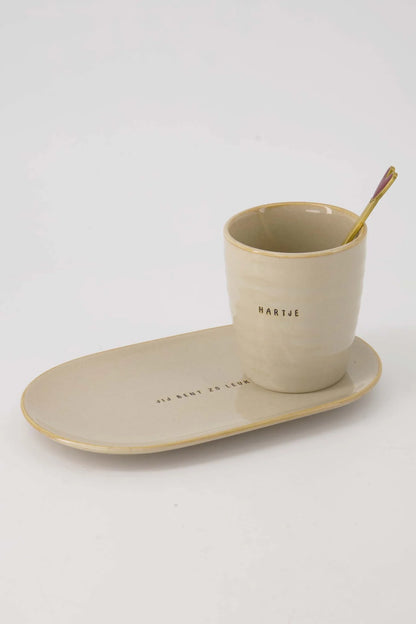 Zusss koffiemok hartje - zand
