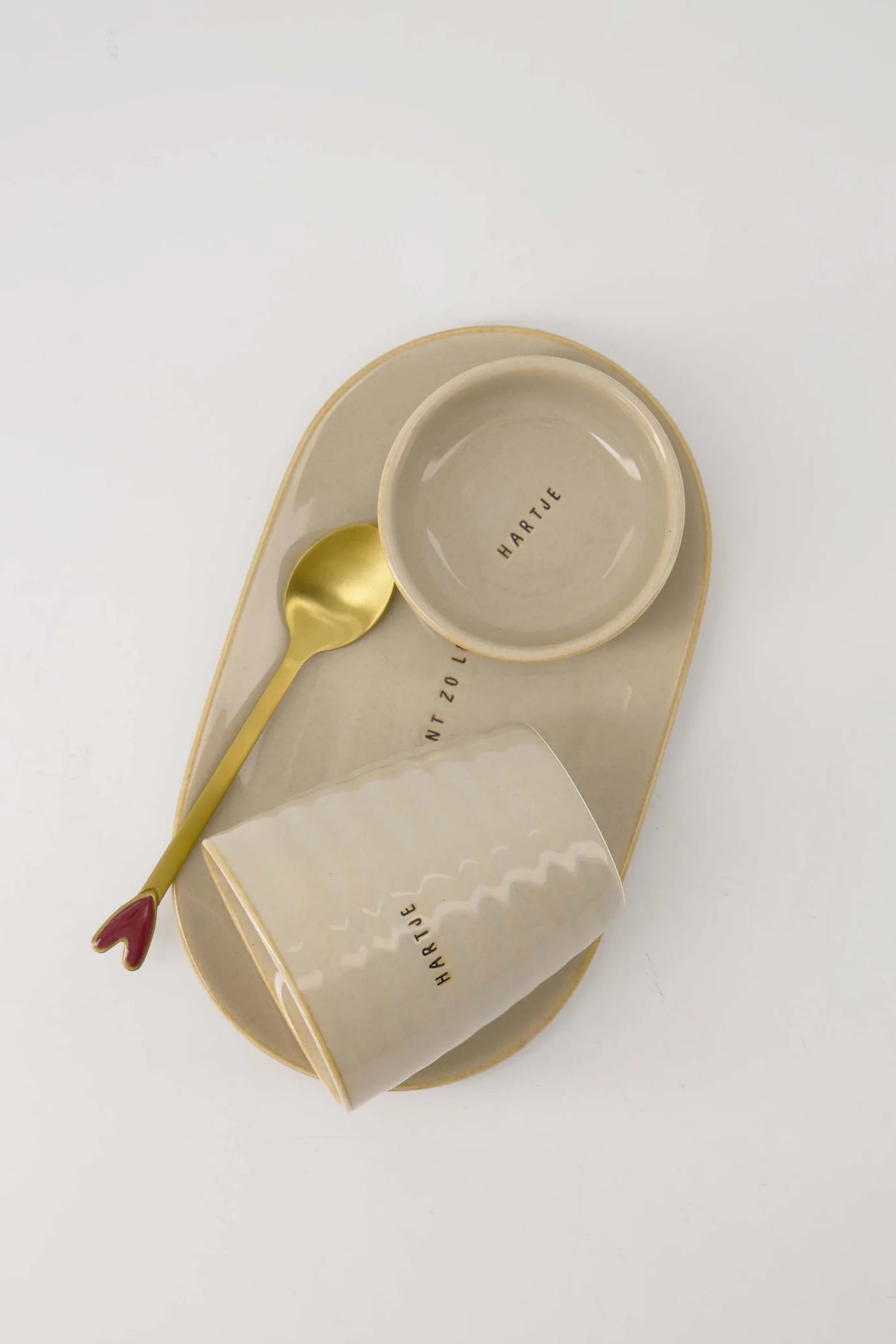 Zusss koffiemok hartje - zand