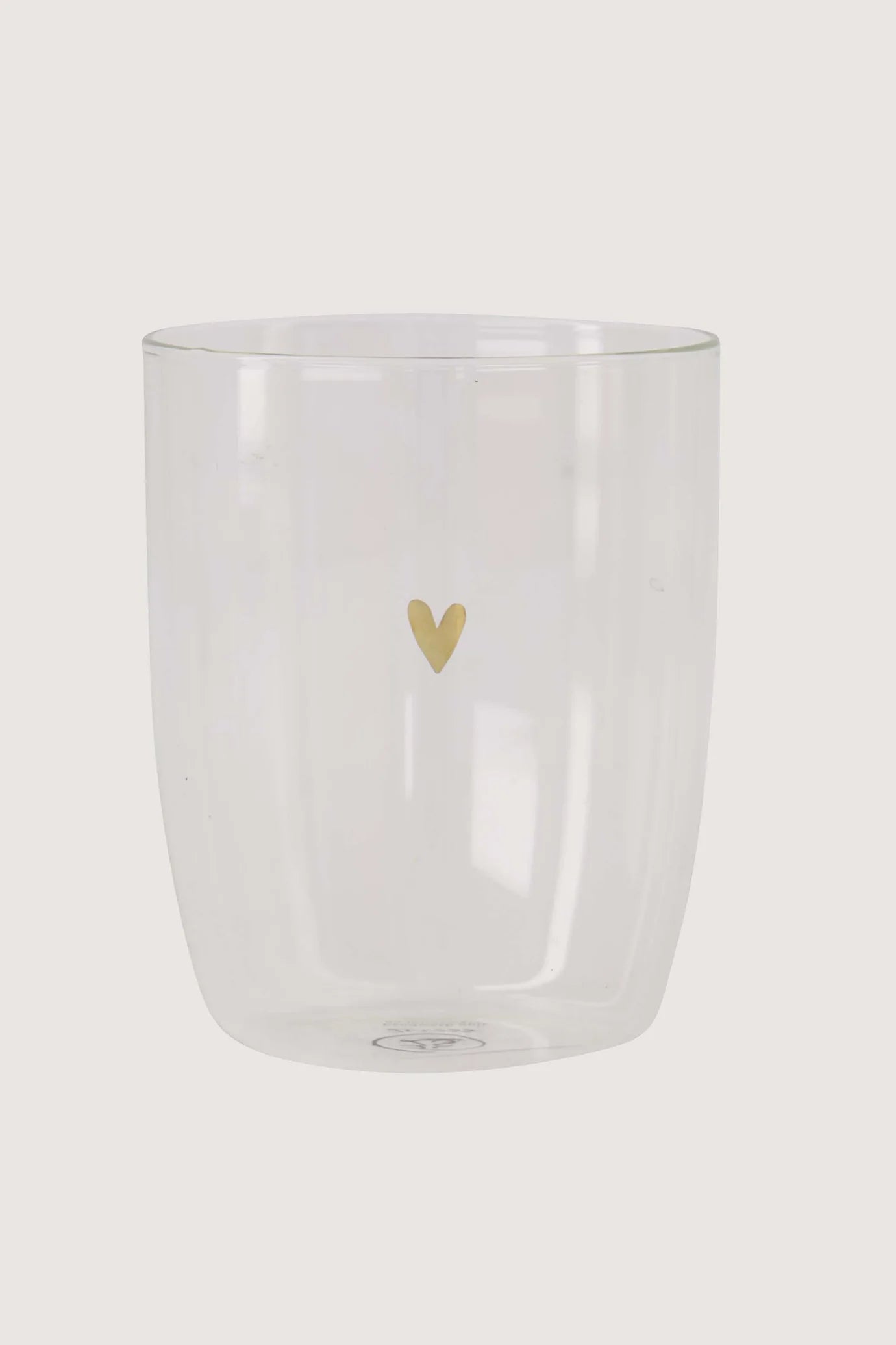 Zusss drinkglas hartje - Transparant