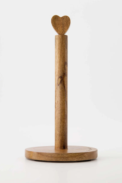 Zusss keukenrolhouder hout hartje - Naturel