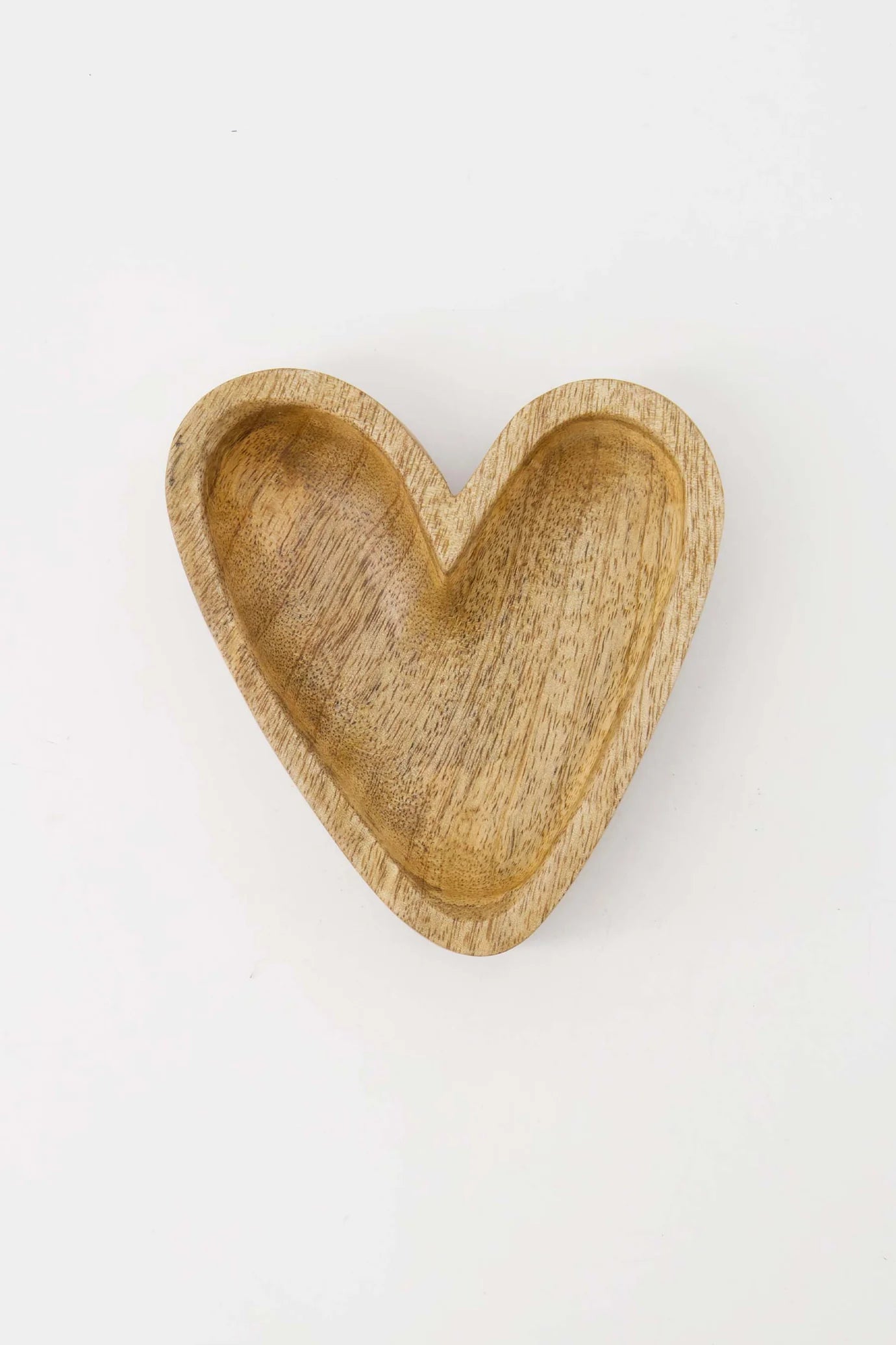 Zusss houten kom hartje S - Naturel