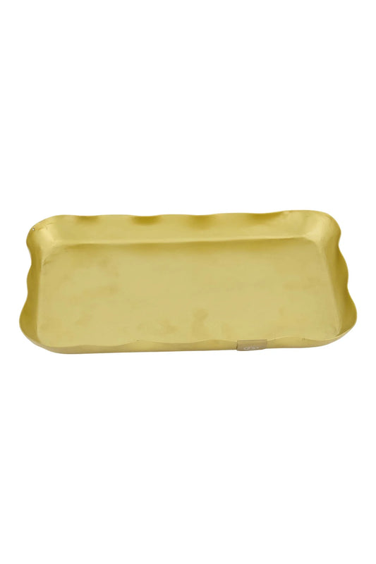 Zusss servethouder metaal rechthoek - Goud