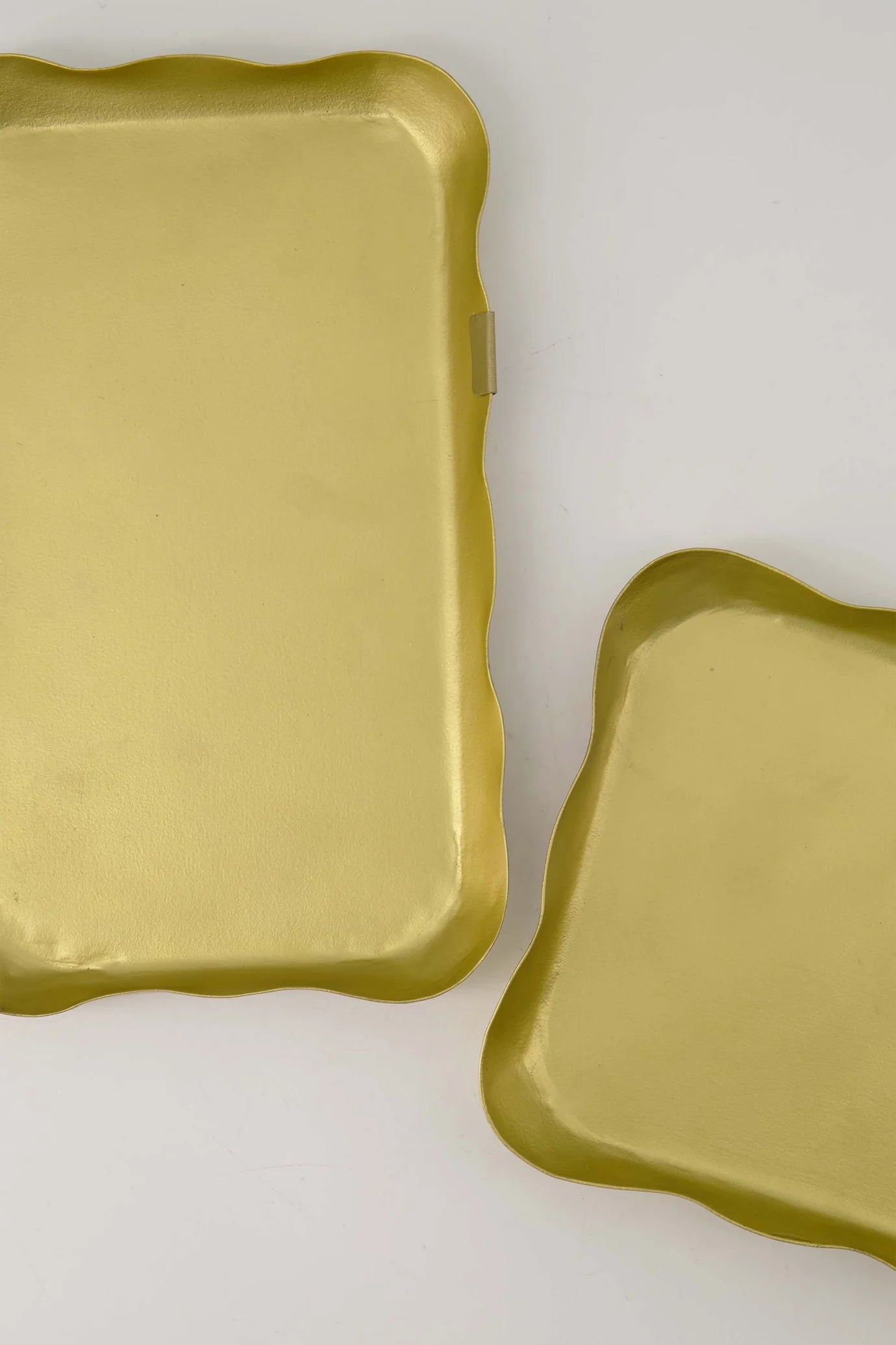 Zusss servethouder metaal rechthoek - Goud