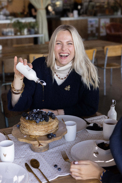 Zusss taartplateau hout hartje naturel