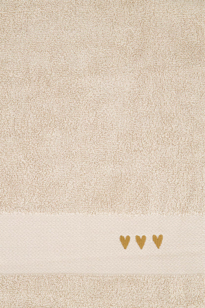 Keukenset handoek & theedoek - Streep hartjes