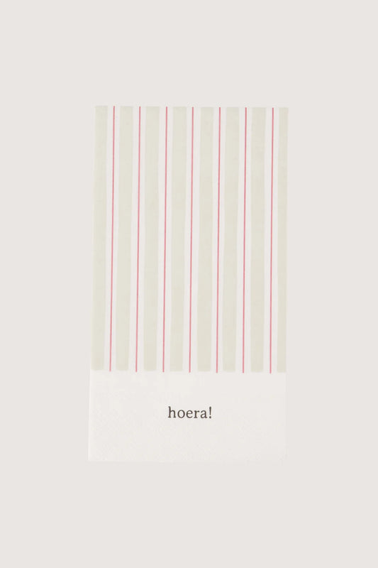 Zusss servetten rechthoek streep hoera