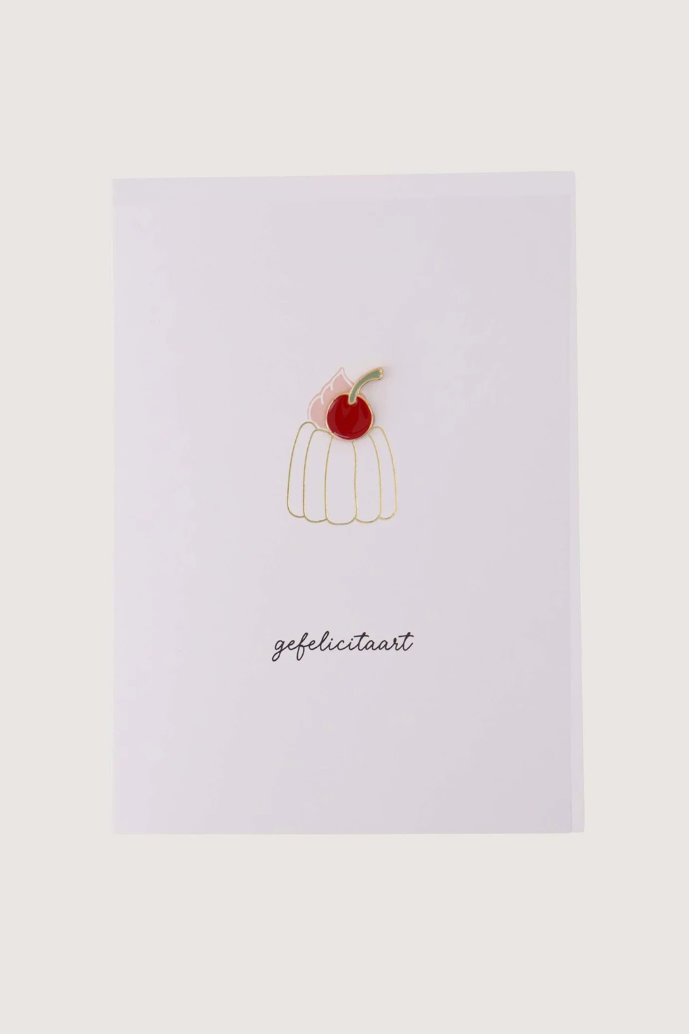 Zusss wenskaart broche gefelicitaart