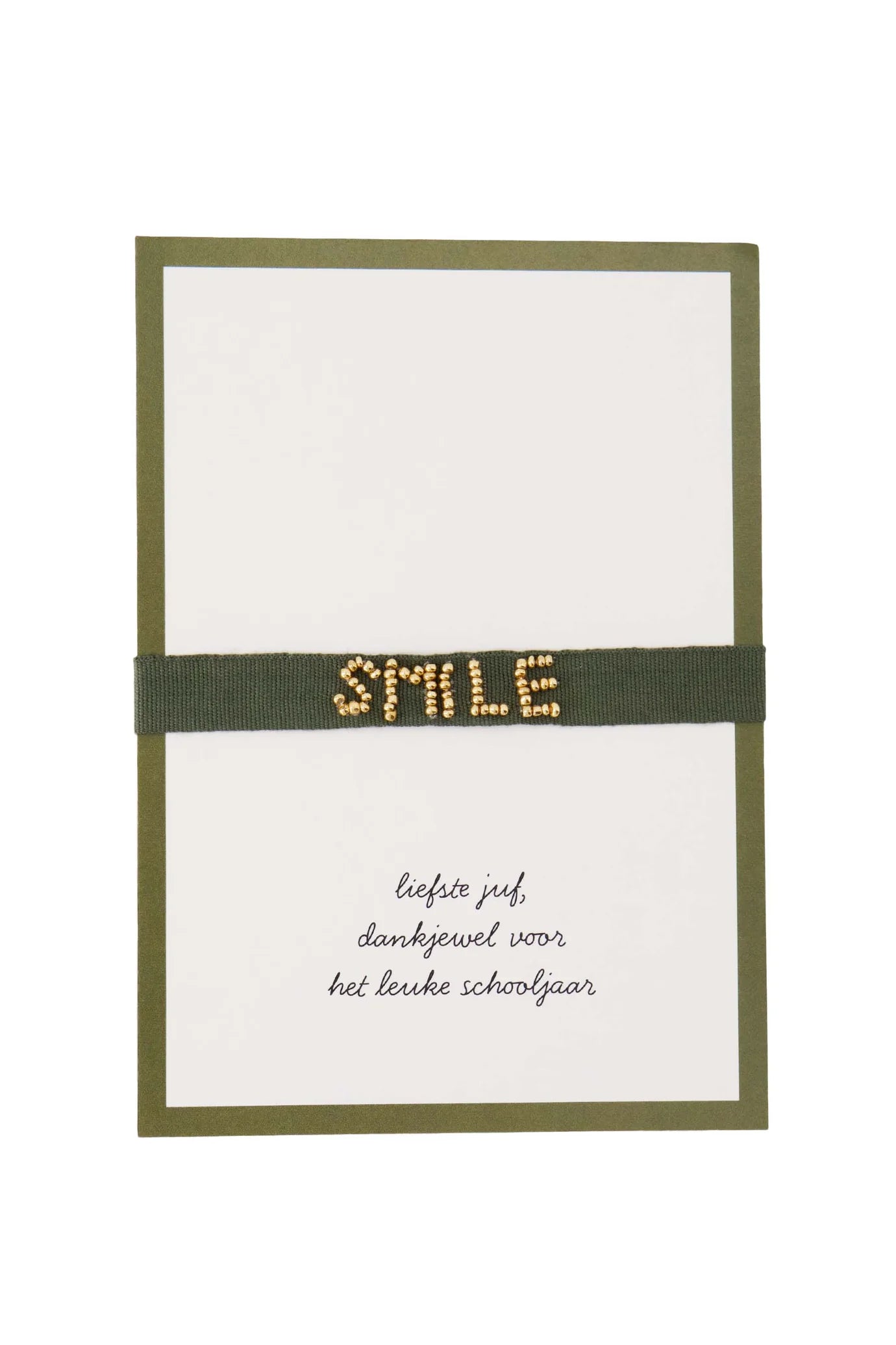 Zusss ansichtkaart armbandje liefste juf