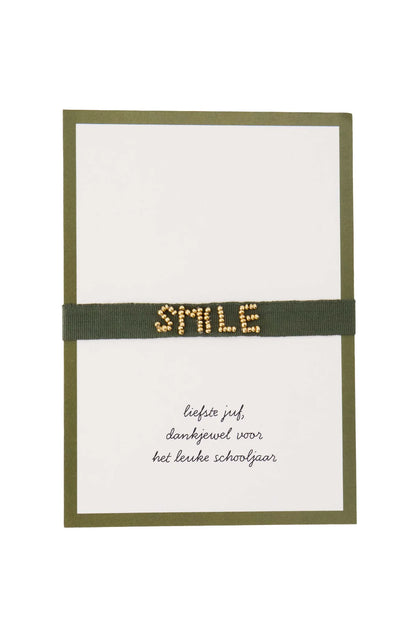 Zusss ansichtkaart armbandje liefste juf