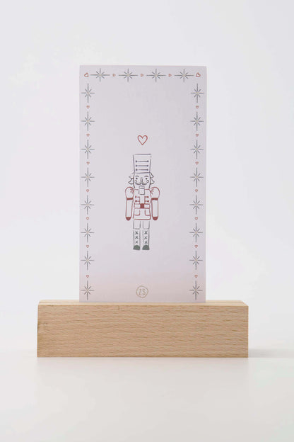 Menukaartjes notenkraker - Wit