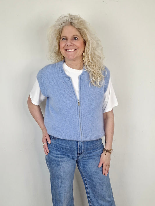 Anna spencer met rits - Blue