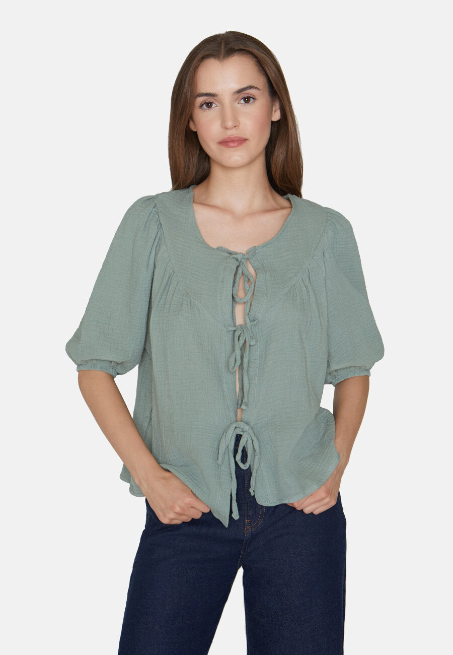 GEWA vest - blouse / Khaki / Sisters point