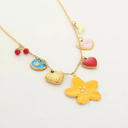 Flower power ketting