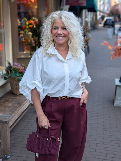 Katoenen blouse Amelie - Wit