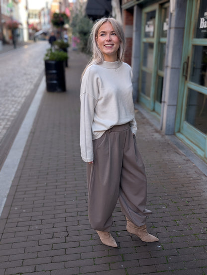 Faila barrel pantalon - Taupe