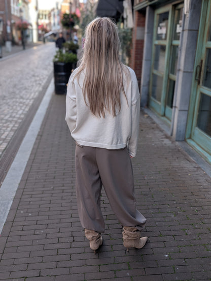 Faila barrel pantalon - Taupe