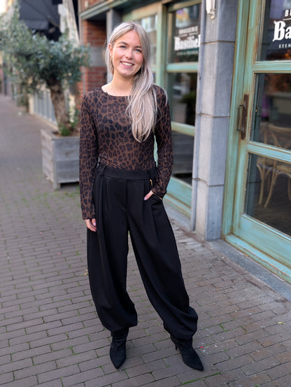 Faila barrel pantalon - Zwart
