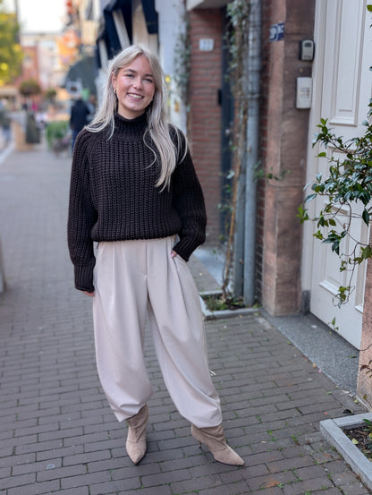 Faila barrel pantalon - Beige