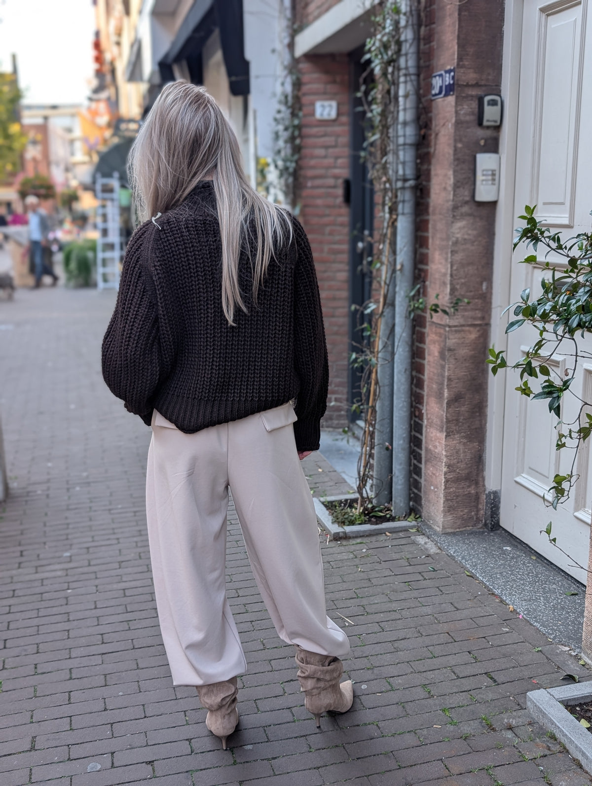 Faila barrel pantalon - Beige