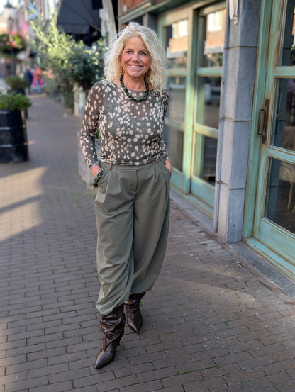 Faila barrel pantalon - Army Groen
