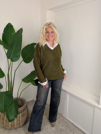 Blouse trui Eva - Groen