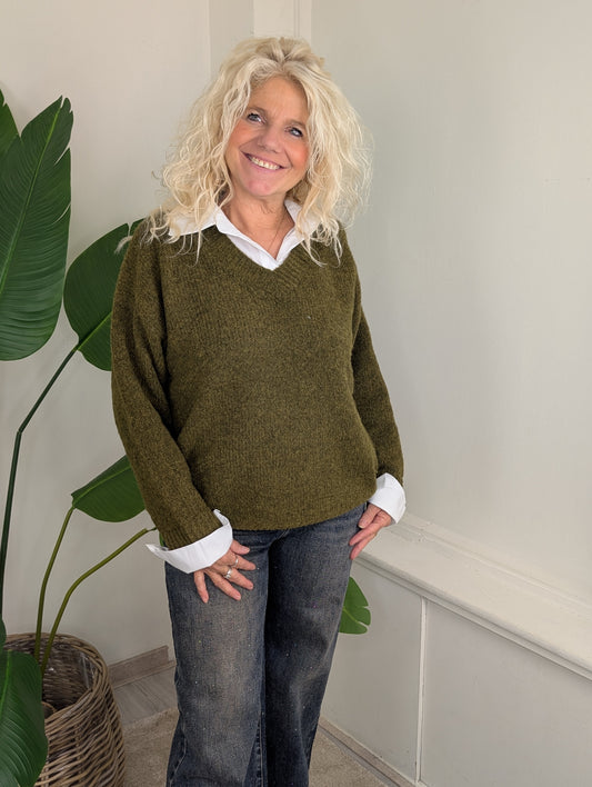 Blouse trui Eva - Groen