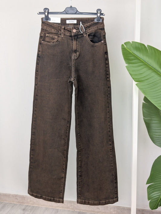 My Tina's wide leg Washed - Bruin
