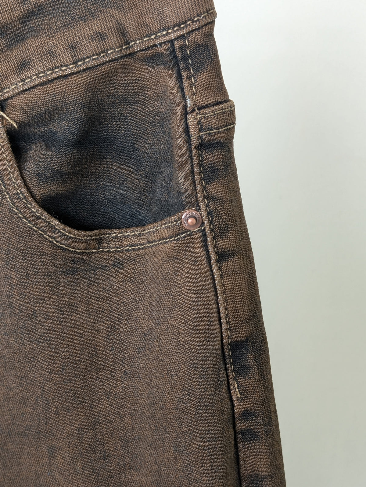 My Tina's wide leg Washed - Bruin