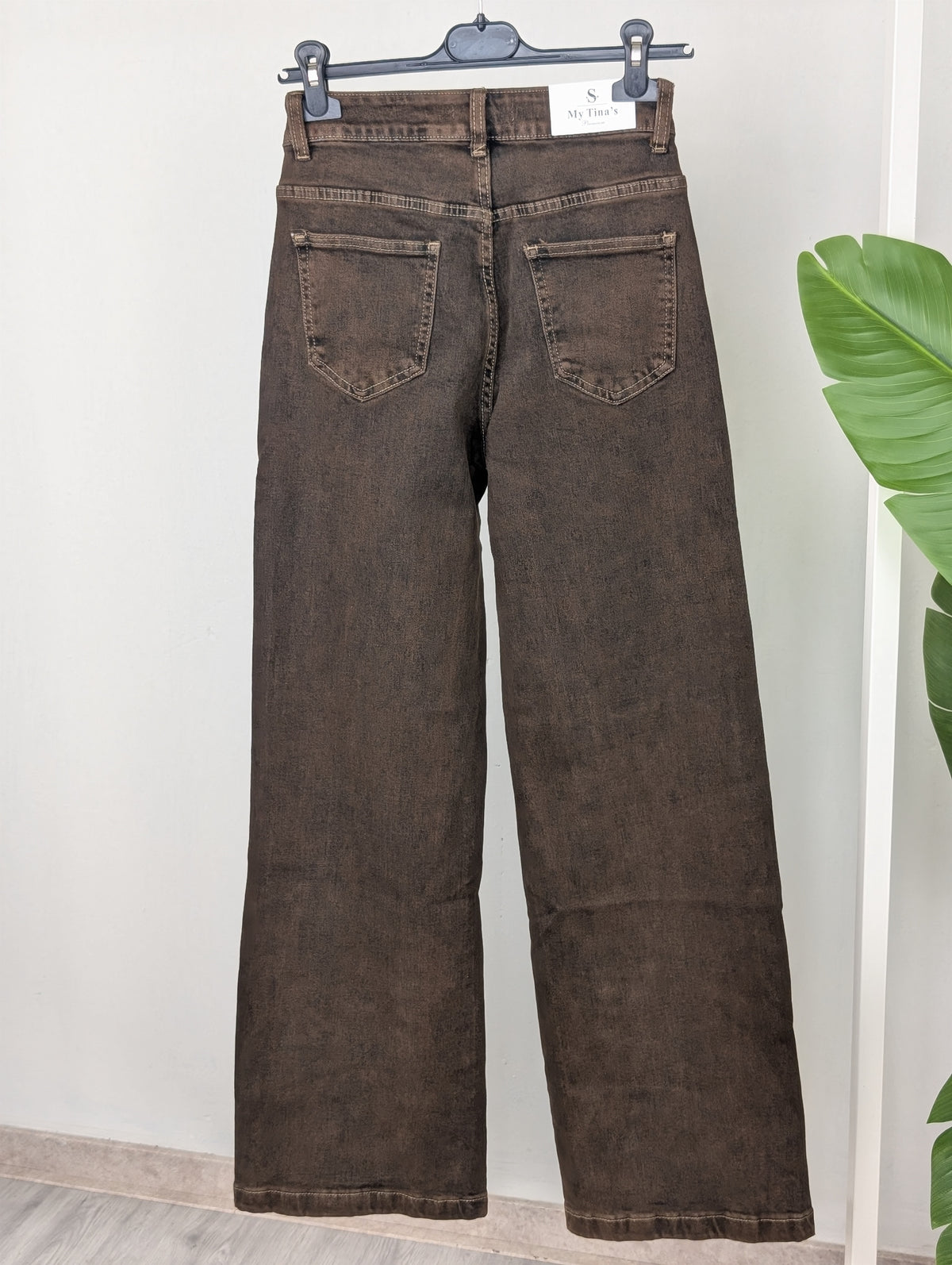 My Tina's wide leg Washed - Bruin