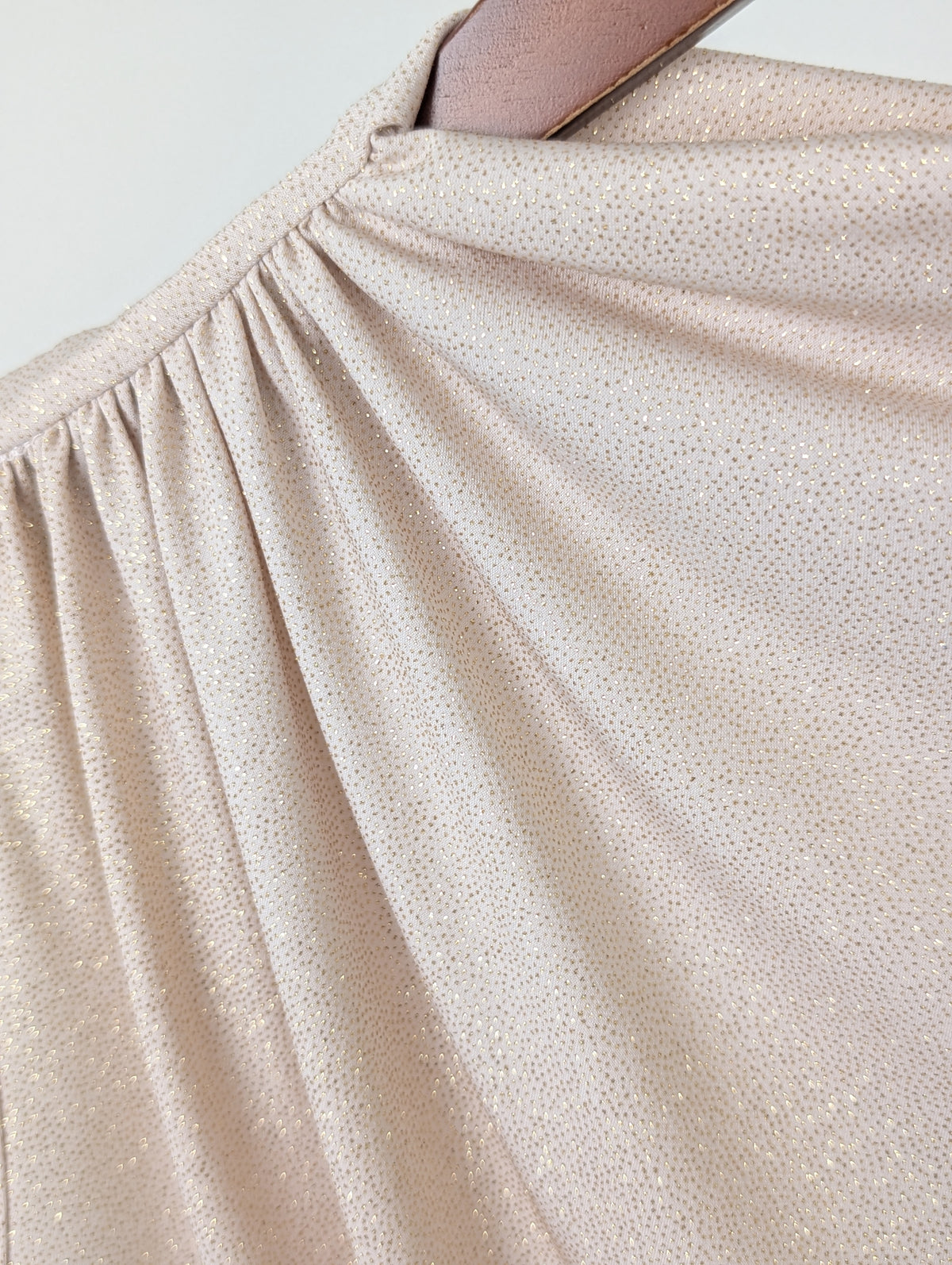 Glitter top Emy - Beige