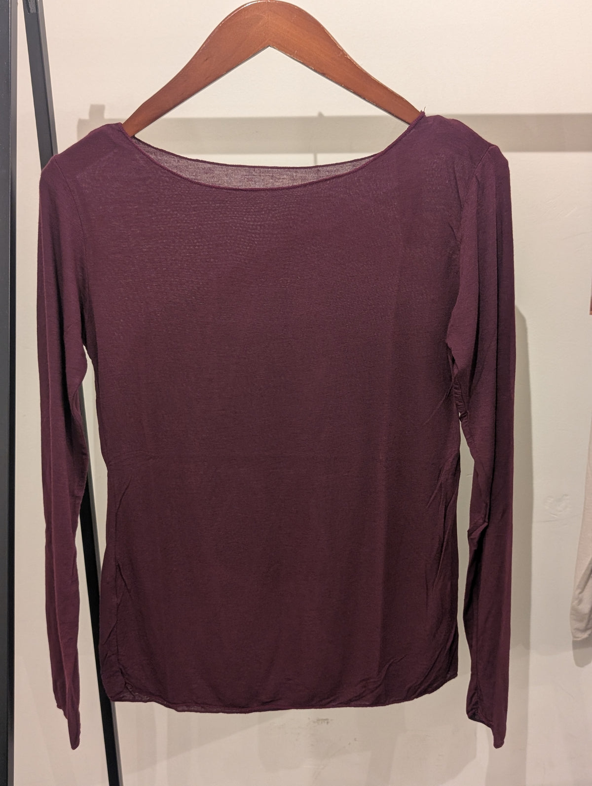 Cashmere longsleeve Sanne - Bordeaux