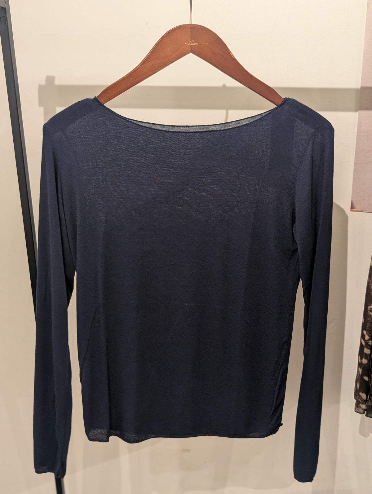 Cashmere longsleeve Sanne - Donkerblauw
