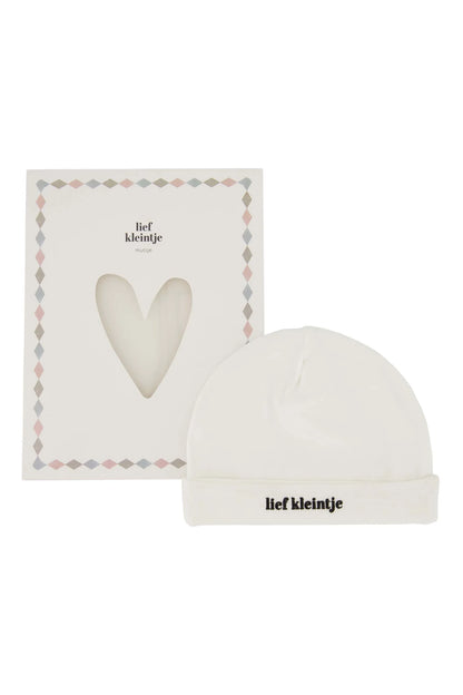 Zusss mutsje lief kleintje in doosje maat 50/56 wit/zwart