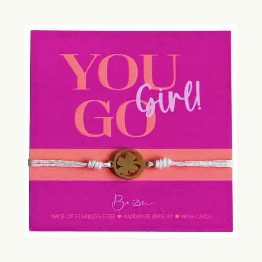 You go girl WISHCARDS WITH BRACELETS ♥ Bazou