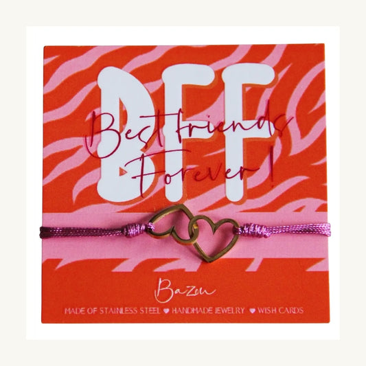 Best friends forever WISHCARDS WITH BRACELETS ♥ Bazou (kopie)