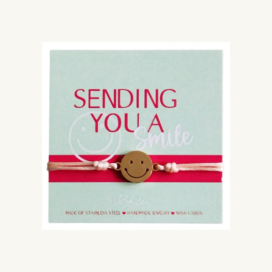 Sending you a smile WISHCARDS WITH BRACELETS ♥ Bazou