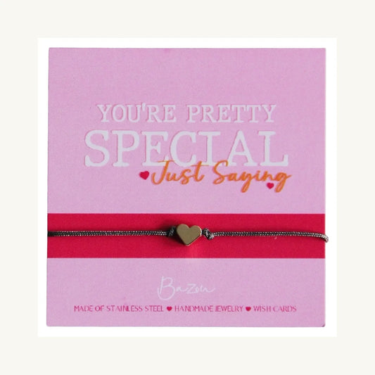 You're pretty special just saying WISHCARDS WITH BRACELETS ♥ Bazou