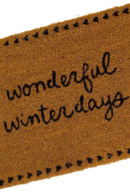 Zusss deurmat wonderful winterdays naturel