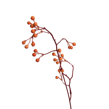 ELEGANT BERRY BRANCH 95CM ORANGE