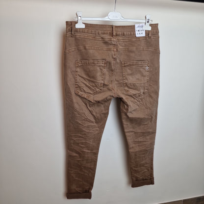 Jewelly jeans hartjes knoop - Caramel