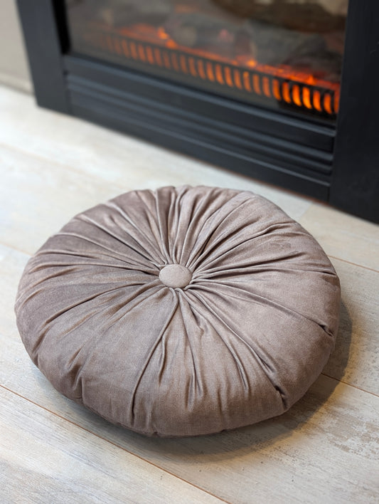 Basics kussen rond 40cm - Chateau Grey